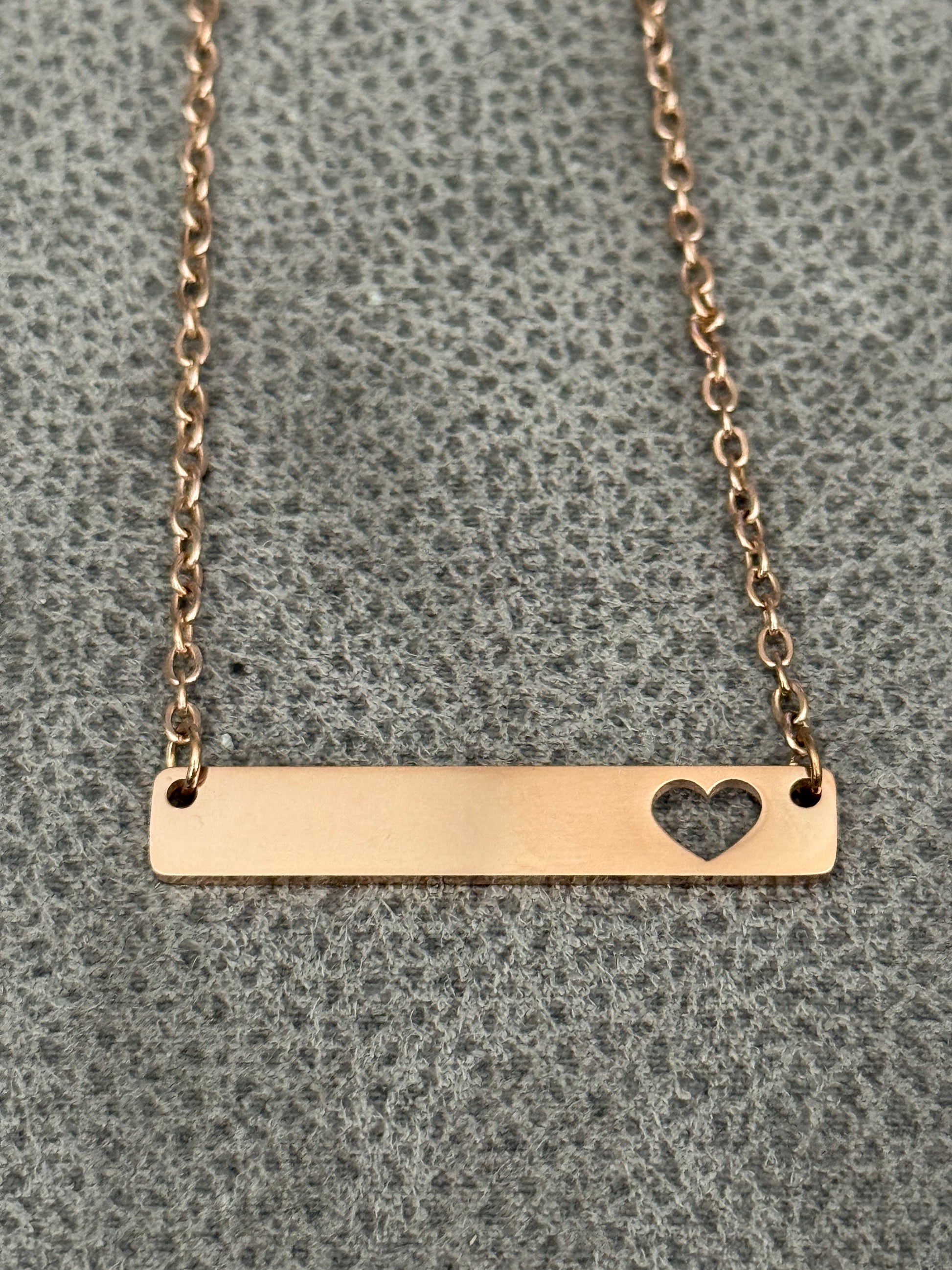 Custom Horizontal Bar Necklace