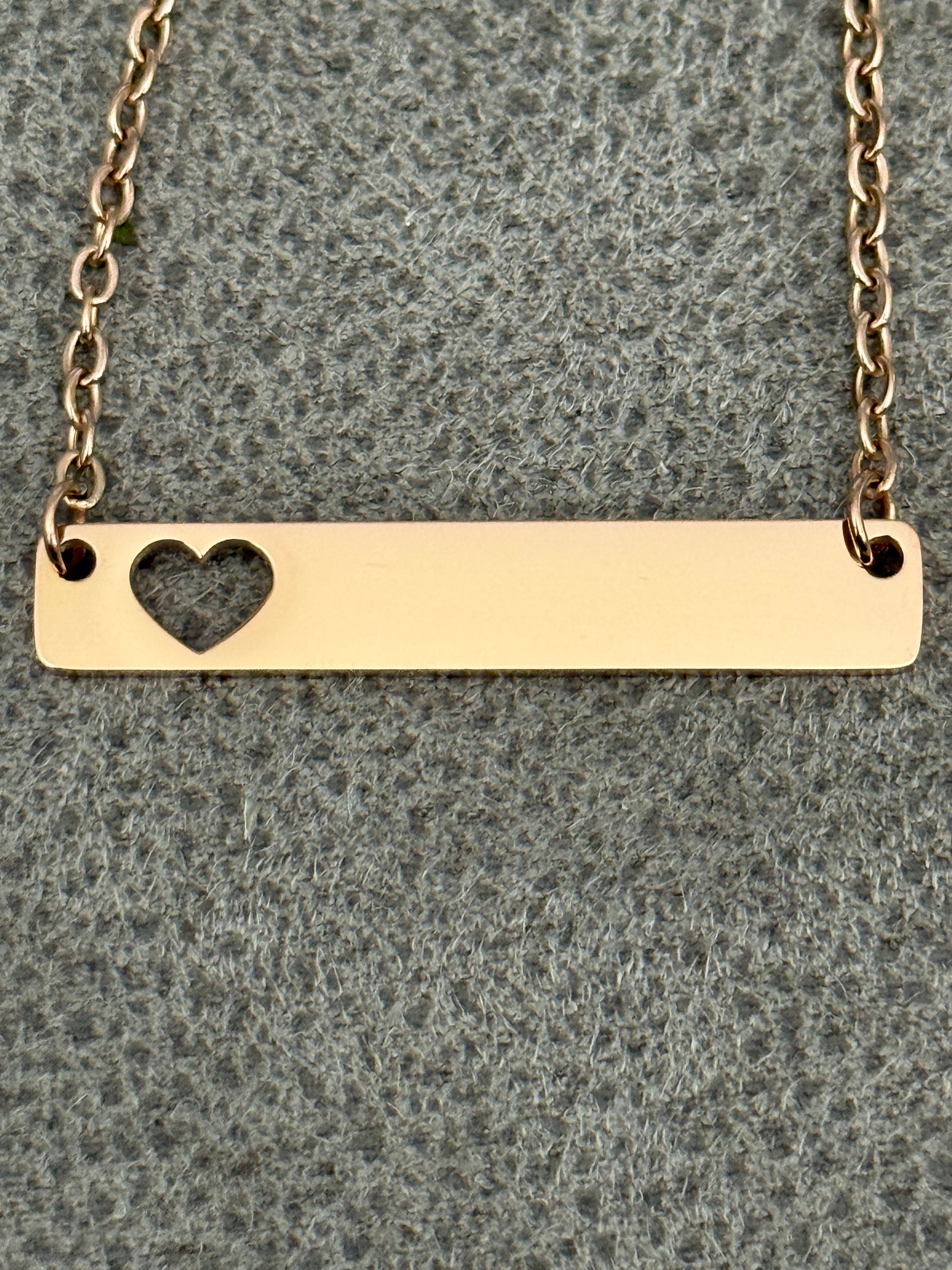 Custom Horizontal Bar Necklace
