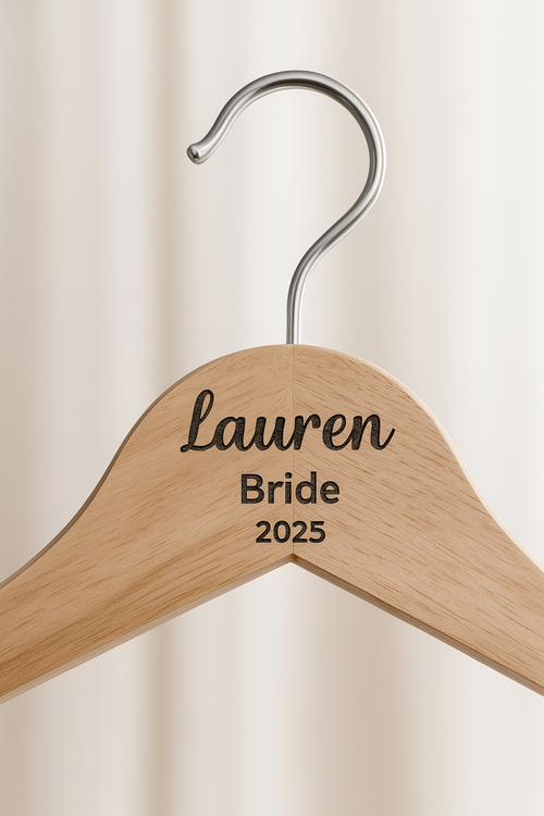 Custom Engraved Wedding Hanger – A Perfect Touch for the Big Day